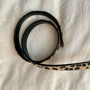 Jcrew Skinny calf hair belt, XS